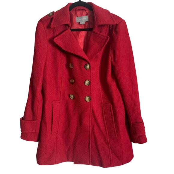 Ann Taylor XL Red Peacoat - Great Condition! - Picture 1 of 5